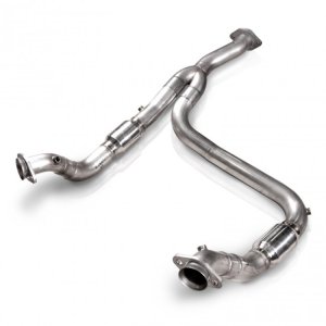 Ford F-150 Performance Exhaust - Stainless Works - 3in Downpipe High-Flow Cats Y-Pipe Factory Connection - `11-`14
